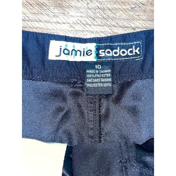 Womens Jamie Sadock Black Polyester 6 In Inseam Golf Athletic Shorts Pockets 10 - Picture 6 of 8